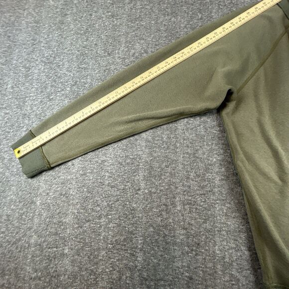 Patagonia Reversible Shearling Crew Pullover Sweatshirt Mens Sz L Olive Green - Picture 5 of 6